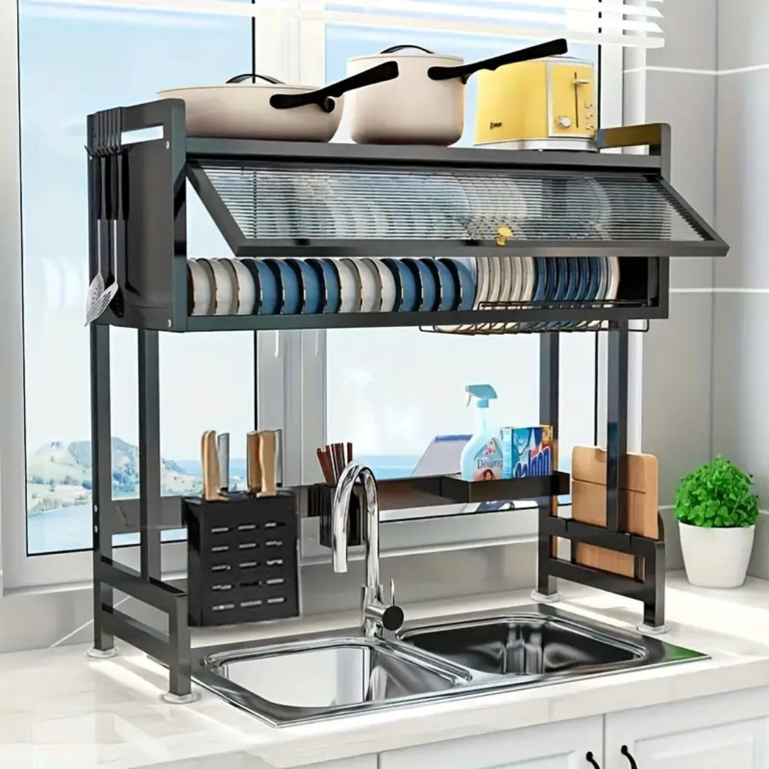 🍽️ Escurridor de Platos Multifuncional Compacto + Regalo